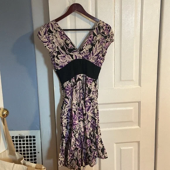 Trashy Diva Alison Dress, Purple Floral, 8 - Picture 3 of 6